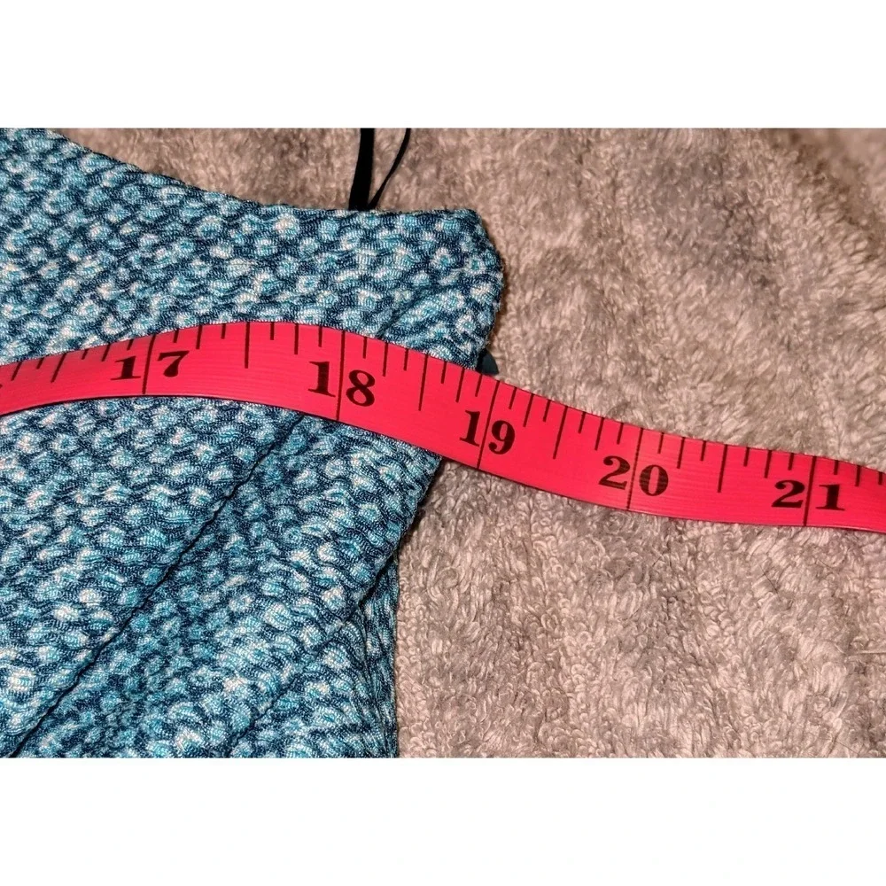 Michael Kors Turquoise Dress Chain Strap Twist Front‎ Midi XL NWT $155 MSRP